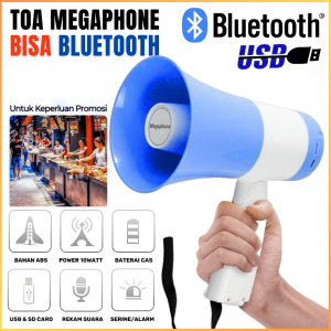 COD KIRIM CEPAT Taffware Toa Bluetooth Jualan Keliling Merekam Di Cas Megaphone Serbaguna 25W 619FB