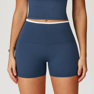 MUTUER Naked Yoga Shorts Tight High Waist Quick-drying Shorts Sports Running Fitness Sports Shorts 9238