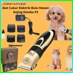 TOP PRODUK BaoRun Alat Cukur Elektrik Bulu Hewan Anjing Rechargeable P2 / alat cukur elektrik bulu binatang anjing kucing hewan domba garut kambing p2 / mesin cukur bulu domba / mesin cukur bulu binatang peliharaan domba garut kambing anjing kucing