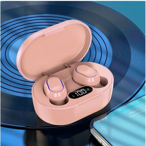 E7S TWS Macaron Wireless Headset Bluetooth LED-Display Earphones Sport Waterproof Earbuds Headphone