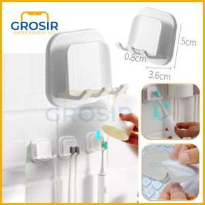 Gantungan sikat gigi wall mount cantolan tempat alat gosok gigi tempel ditembok dinding kamar mandi toilet
