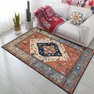 High-Density Bohemian Carpet Anti-Slip Floor Mat Kitchen Carpet Ethnic Style