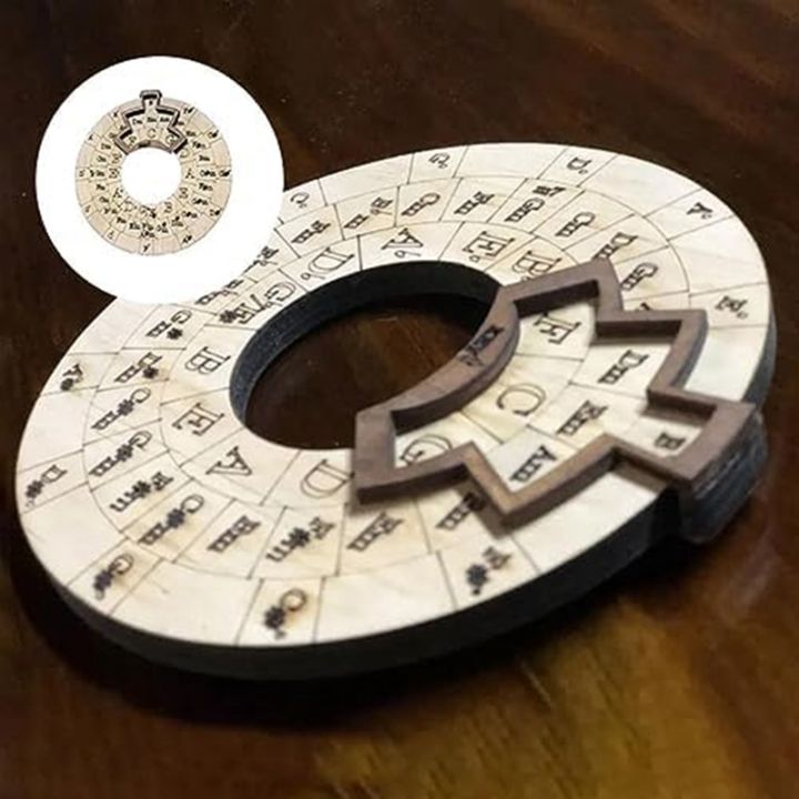 Cercle Des Quintes En Bois - Outil Mélodique 12.5cm Pour Musiciens | Apprentissage Accords Et Théorie Musicale