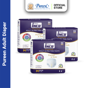 INCO Premium Adult Ultra Thin Pants (M) 10s x 3 Packs (Bundle Sale)