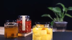 9 Size Bottles Clear Glass Jar Container with Black Lid Kitchen Spice Storage Tea Sugar Coffee Glass