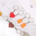 Gantungan Kunci Hati Love Heart Brick Keychain Couple Warna Warni. 
