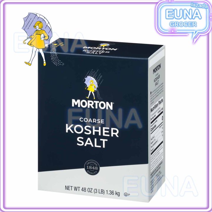 Morton Coarse Kosher Salt 48oz (1.36KG) [USA] Lazada