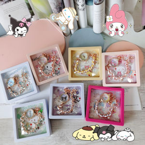 Sanrio kuromi my melody Cinnamoroll Pochacco Cartoon Cute for Girl Student Pendant Bracelet Watch