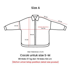 Ixora Dam Oversized Shirt - Kemeja Wanita Oversize Lengan Panjang Motif Abstrak