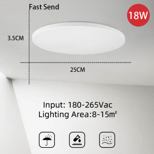 3 Colors Ultra Thin Led Ceiling Lamp 220V Waterproof Modern Ceiling Lights 18W 30W 40W 72W Super bright ceiling lights For Living Room Bedroom Toilet Indoor Lighting Cold White Ceiling Lamps Simple installation Room Lights 2 Year Warranty