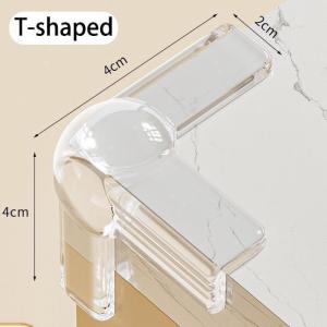 1pcs L Shape Baby Safety Table Corner Protector Transparent Anti-Collision Silicone Edge Guard Pelindung Bucu Meja