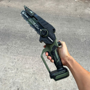 Thân Máy Cưa Xích Pin Không Chổi Than HUKAN GC-CSL21-N6 Lam Xích 6inch Có Tra Nhớt