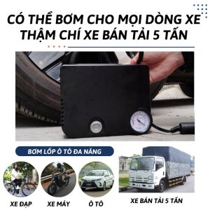 Bơm xe máy dùng pin máy bơm hơi ô tô điện tử không dây 3 chức năng bơm hơi  sạc dự phòng đèn pin