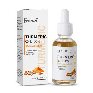Hailicare Turmeric Essential Oil 30ml Facial Care Serum Moisturizing Moisturizing Improves Skin Tone Anti-aging Lighten Fine Lines