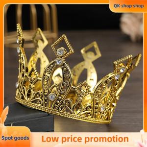 ✨QK shop✨ Bridal Wedding Tiaras Crystal Little Crown Brithday Cake Baking Decorative Head Jewelry Childrens Small Diadem Hair Accessories