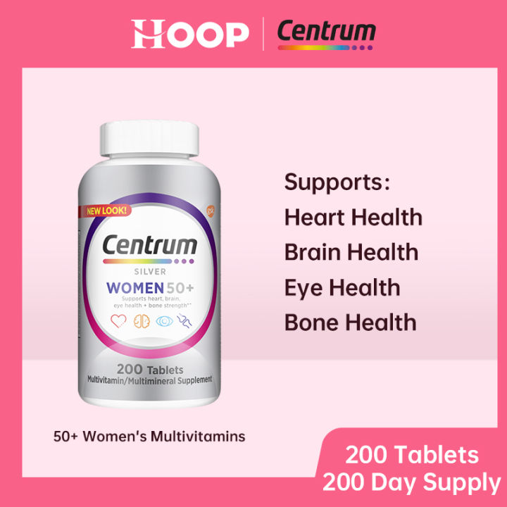 Centrum Silver Multivitamin for Men 50+ with Vitamin D3, B Vitamins and ...
