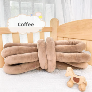 5m Baby bed Crib fence soft wrap crash-proof strip/Single strand winding KnotPillow/Baby bed bumper