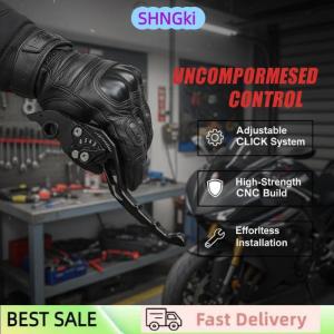 SHNGki Motorcycle Brake Clutches Levers Replacement Universal 22mm Handlebar CNC Aluminum Ergonomic Design Easy DIY Upgrade for Comfort