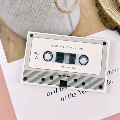 Recording Voice Music Card Audio Tape Anniversary Gift Creative Message Record Birthday Gift 留声卡录音表白神器
