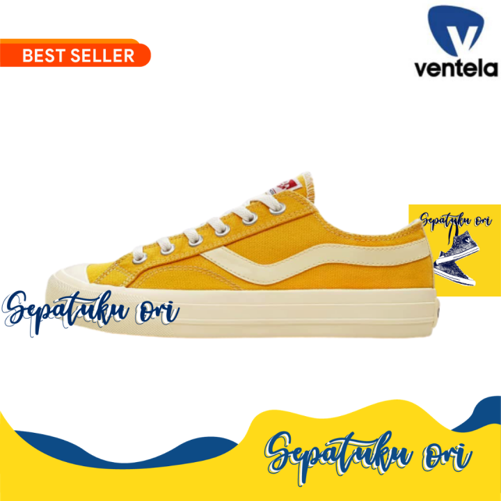 Sepatu Ventela Public Low Dark Yellow Original Sneakers Casual Pria  Wanita Ventella Public Low Yellow Original Lazada Indonesia
