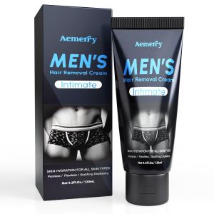 Mens Intimate Hair Removal Cream : Effective and painless 、 Flawless Hair Removal Cream , Suitable for arms 、 Leg 、 Chest and —— Suitable for All Skin Types