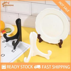 MIH ✨ COD ✨ กรอบรูปแท่นวางจานแบบพกพาขาตั้งชั้นวางจานของตกแต่งบ้าน