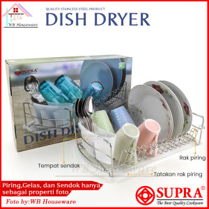 Paket lengkap murah Dish dryer combo + panci tutup kaca SUPRA