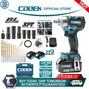 COOEK21V brushless electric wrench with two electric and one charge multi-function tool set