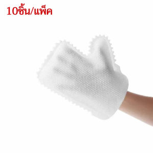 ถุงมือทําความสะอาดบ้าน ผ้าขี้ริ้วกําจัดฝุ่นไฟฟ้าสถิตแบบใช้แล้วทิ้งไม่ได้
