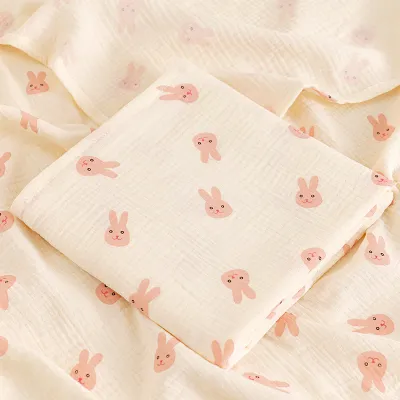 Baby 100% cotton receiving muslin swaddle blanket baby girl boys muslim swaddle wrap
