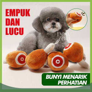 Mainan Gigitan Anjing Bunyi Boneka Gigit Bentuk Tulang Lucu Plush Karakter Dog Toys