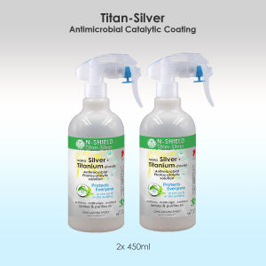 TITAN-SILVER Antimicrobial Photocatalytic Coating - Long Lasting Effect Protects Everyone (450ml)
