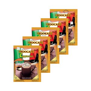 5PCS Indocafe Cappuccino Minuman Bubuk Kopi Cappuccino
