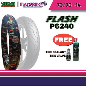 BEAST Flash P6240 Tubeless Tire | Makapit & Matibay | Fresh Stock 2025 | For Mio Click NMAX Aerox