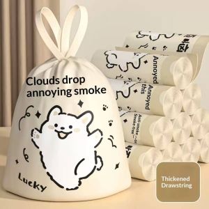 Paulweekend dễ thương phim hoạt hình dây rút túi rác dày túi chất thải nhà bếp với khâu thiết kế cho nhà và sử dụng tại văn phòng