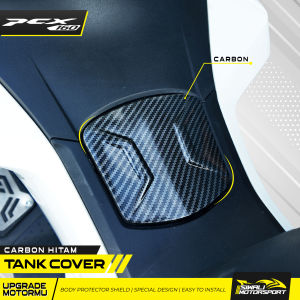 Cover Tangki Bensin Tank pad Honda All New Pcx 160 Motor Hitam Karbon