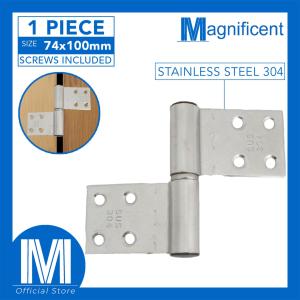 Stainless Steel Flag Hinge 74x100mm (1 Piece)