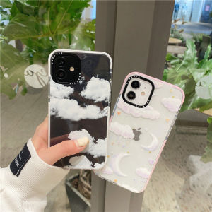 Art Cloud Moon iPhone Case for iPhone 12 11 Pro Max X Xs Max XR 8 7 Plus SE Anti-slip Soft TPU Back Cover