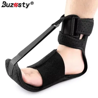 Buzesty Upgraded Plantar Fasciitis Night Splint Adjustable Straps Plantar Fasciitis Relief Supportive Foot Braces with Arch Cushion for Achilles Tendonitis Foot Drop & Heel Spur Pain Relief Day & Night