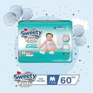 Sweety Silver Pants M 60 Pcs
