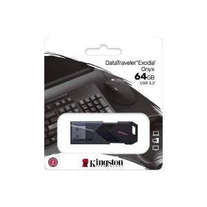 Kingston Flash Drive USB 3.2 DataTraveler® Exodia™ Onyx 64GB/128GB/256GBแฟลชไดร์ฟ