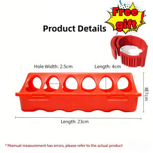 【5Pcs】New 28 Holes Pigeon Feeder Double-Sided Breeding Farm Quail Chicken Duckling Poultry Feeder Tools
