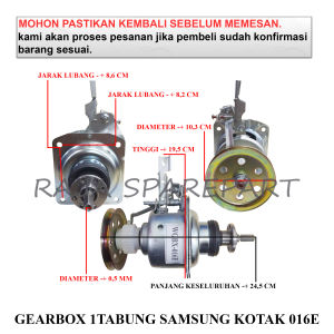 G1S0 GEARBOX MESIN CUCI / GIRBOX AS KOTAK / GEARBOX 1 TABUNG SAMSUNG KOTAK 016E