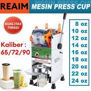 Reaim Cup Sealer Mesin Press 8-26 Oz Original Mesin Cup Sealer Mesin Press Gelas Plastik Sealing Machine Alat
