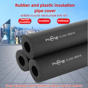 Fire-Retardant Rubber-Plastic Pipe Insulation 1.8M Multiple Specifications Heat Preservation And Sun Protection Air Conditioning Insulation Pipe