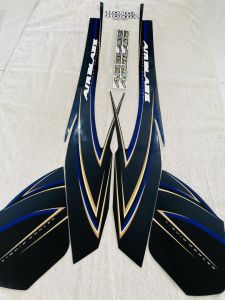 Bộ tem decal dán xe máy Honda Airblade Air blade Thái đời 2008 2009 2010 màu đen xanh zin thái siêu đẹp