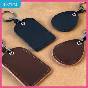 JCSYFAC Cổ điển PU da Keychain bảo vệ trường hợp cửa khóa kiểm soát truy cập thẻ thẻ túi vòng thẻ