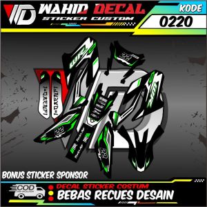 0220 Decal sticker setiker stiker Motor WR PREMIUM FULL BODY free reques design bisa request DESAIN glossy motif GRAFIS terkeren dan terlaris