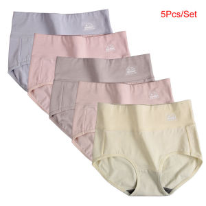 Sentexin 3/4/5 Pack High Waist Underwear Womens Cotton Breathable Panties Stretch Briefs Butt Lifter Female Lingerie M-4XL