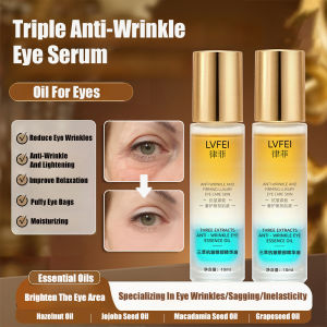 Eye Serum Oil Triple Extract AntiWrinkle Improve Dullness Puffiness Fine Lines Firming Eye Area